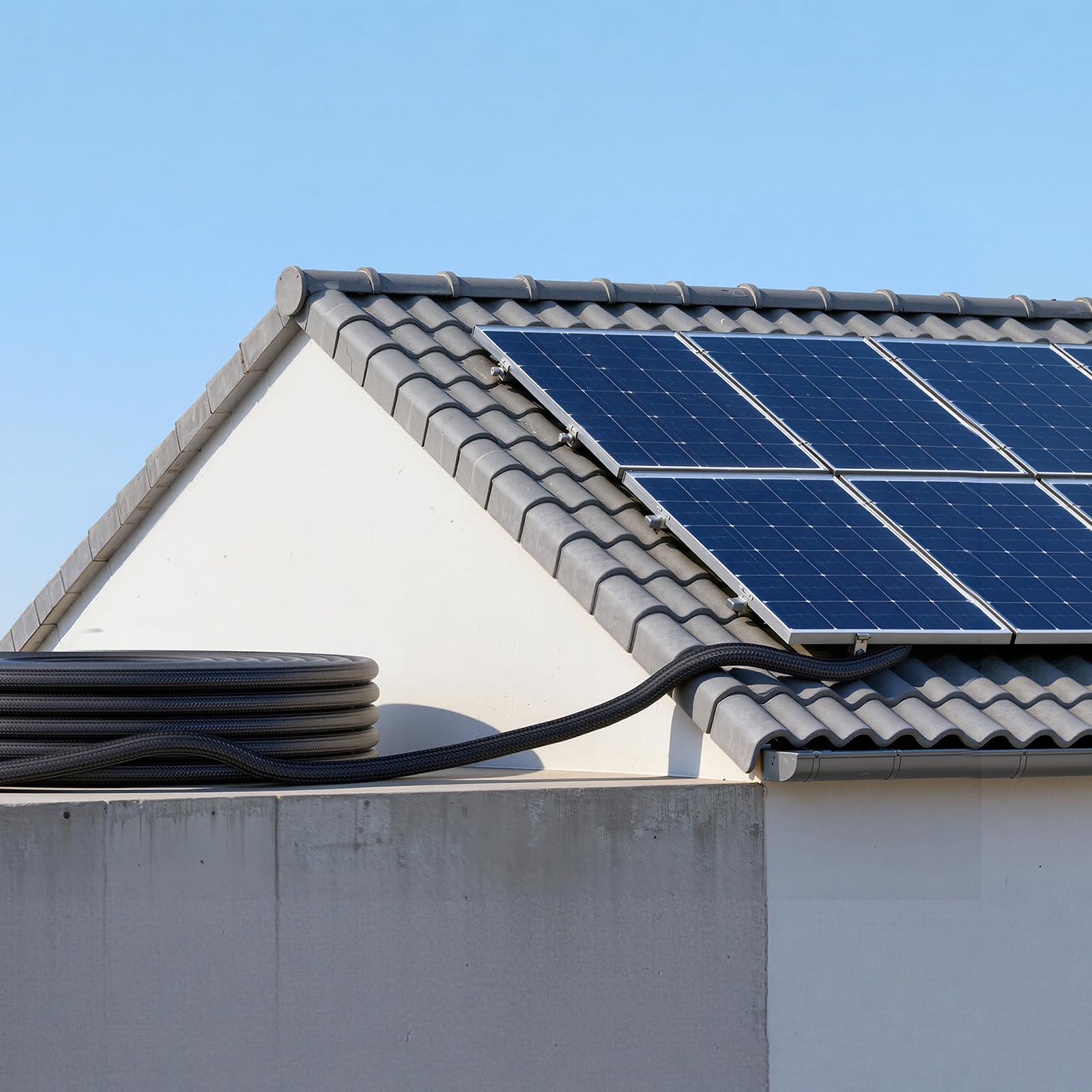 VEVOR Cavo di Prolunga per Pannello Solare Cavo per Modulo Pannello Solare 6 mm² Prolunga con Connettori MC4 9,14 m per Uso Esterno Auto Camper Guaina Protezione Ignifuga Impermeabile IP67 1500 V CC