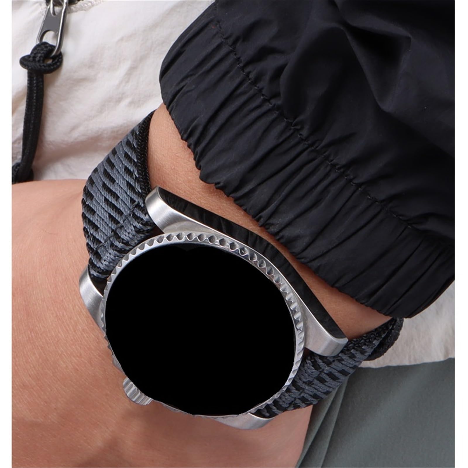 Cinturino per orologio in nylon Cinturino for orologio unisex in tela di nylon, cinturino classico casual retrò, accessori 18 19 20 21 22 23 24mm