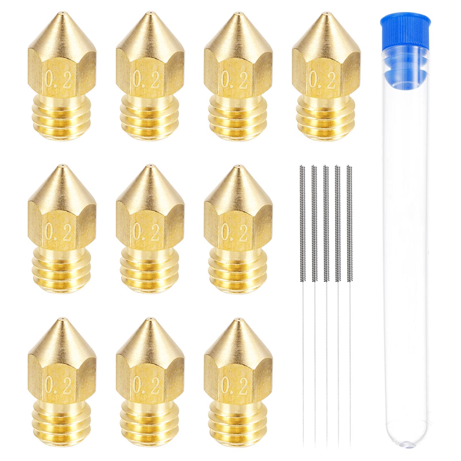 Ugelli Per Stampante 3D - 10 Pezzi Da 0.3mm In Ottone | Con Ago Per Pulizia, Filetto M6 - Foto 8