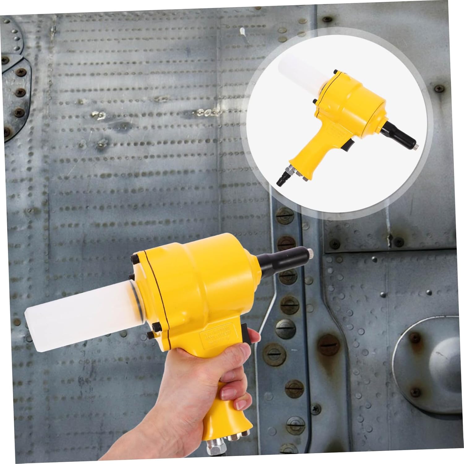 Air Hydraulic Riveter Tool for Industrial Use Heavy-Duty Rivet Nut Tool for Construction Automotive Hand Riveter Efficient Performance for Tough Conditions
