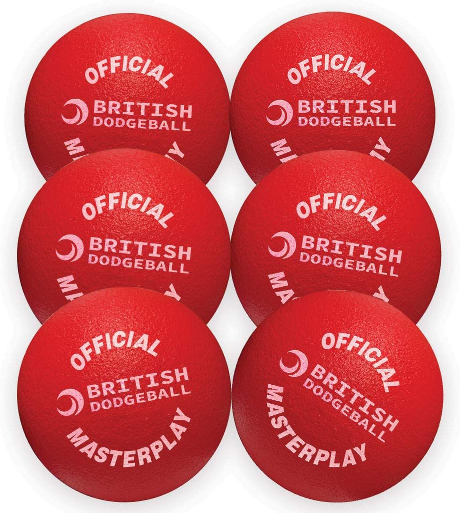 Play-Sport British Dodgeball - Foam Dodgeball - 15cm, Single (Red)