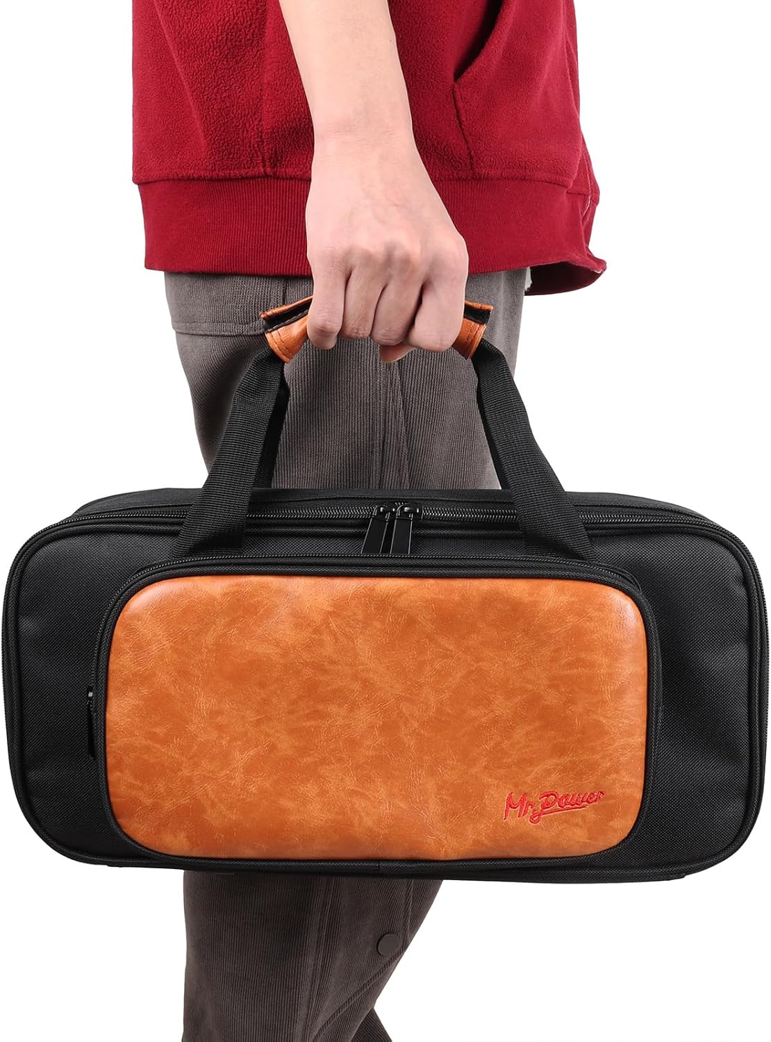 Mr.Power 15 x 5.7 inch Pedal Board Portable 0.75lb Super light Aluminium Alloy Effect Pedalboard With Carry Bag (Small Pedalboard with Bag)