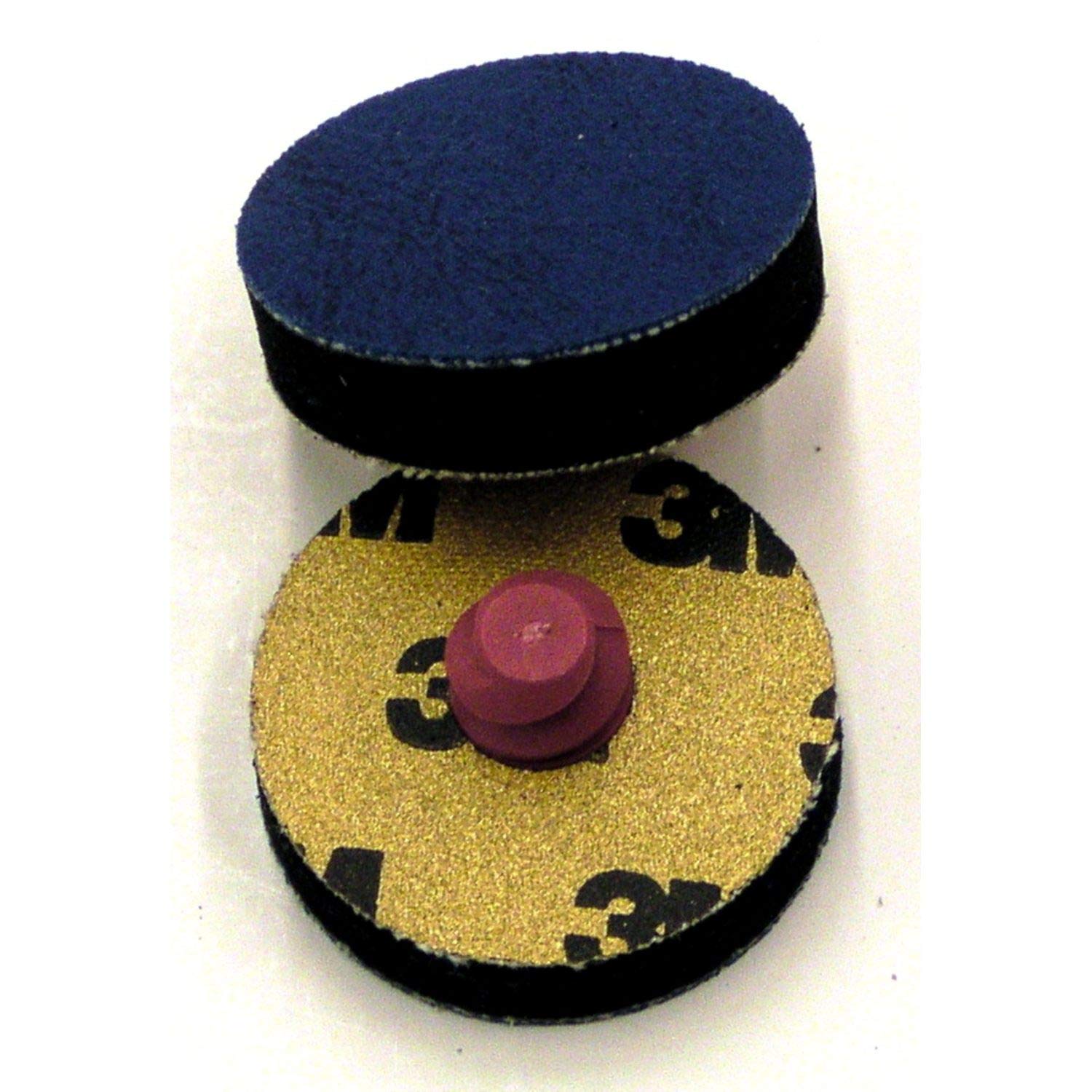 3M Finesse-it Roloc Sanding Pad 02511, 1-1/4" Diameter x 0.31" Thick, Black (Pack of 10)