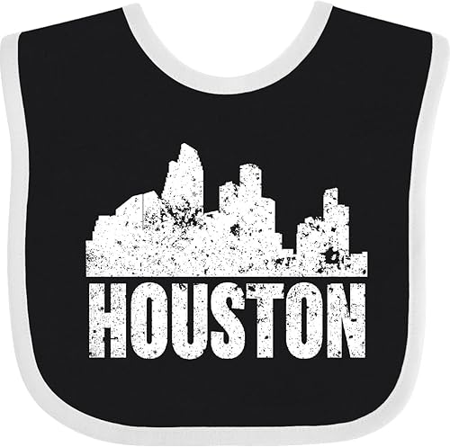 Miniatura 7 de inktastic Babero para bebé Houston Skyline Grunge