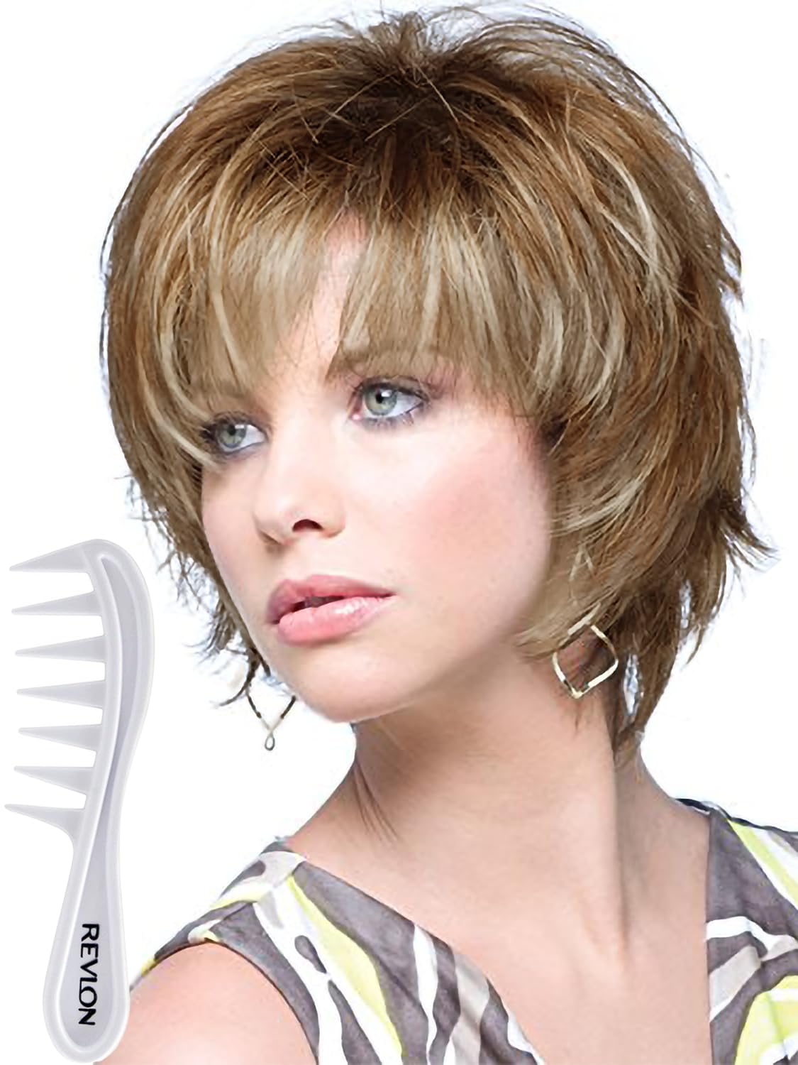 Noriko Sky Synthetic Wig with Wig Lift Comb - Nutmeg-F