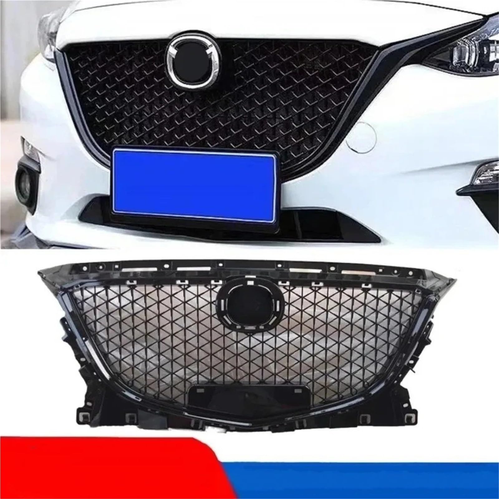 Calandre Sport Pour Mazda 3 Pour Axela 2014-2019 Calandre Pare-chocs Avant