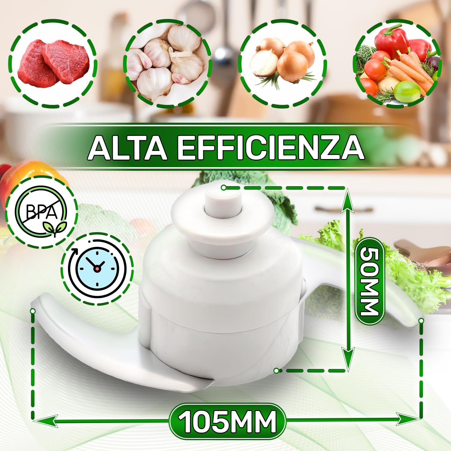 ONIX TECH Coltello con Codice Originale 5843778 per Moulinex Moulinette BLTM10 D56 D561 D562 D564 R68 R684 - Garanzia di 5 Anni
