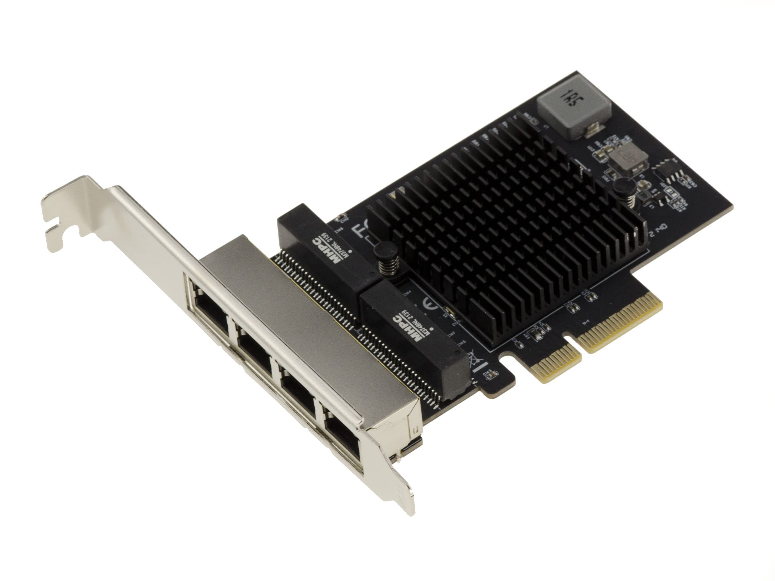 PCIe 2.5 LAN Quad Gigabit ethernet 10 100 1000 2500 1G 2.5G 4 RJ45 ports. With Realtek RTL8125 Chipset