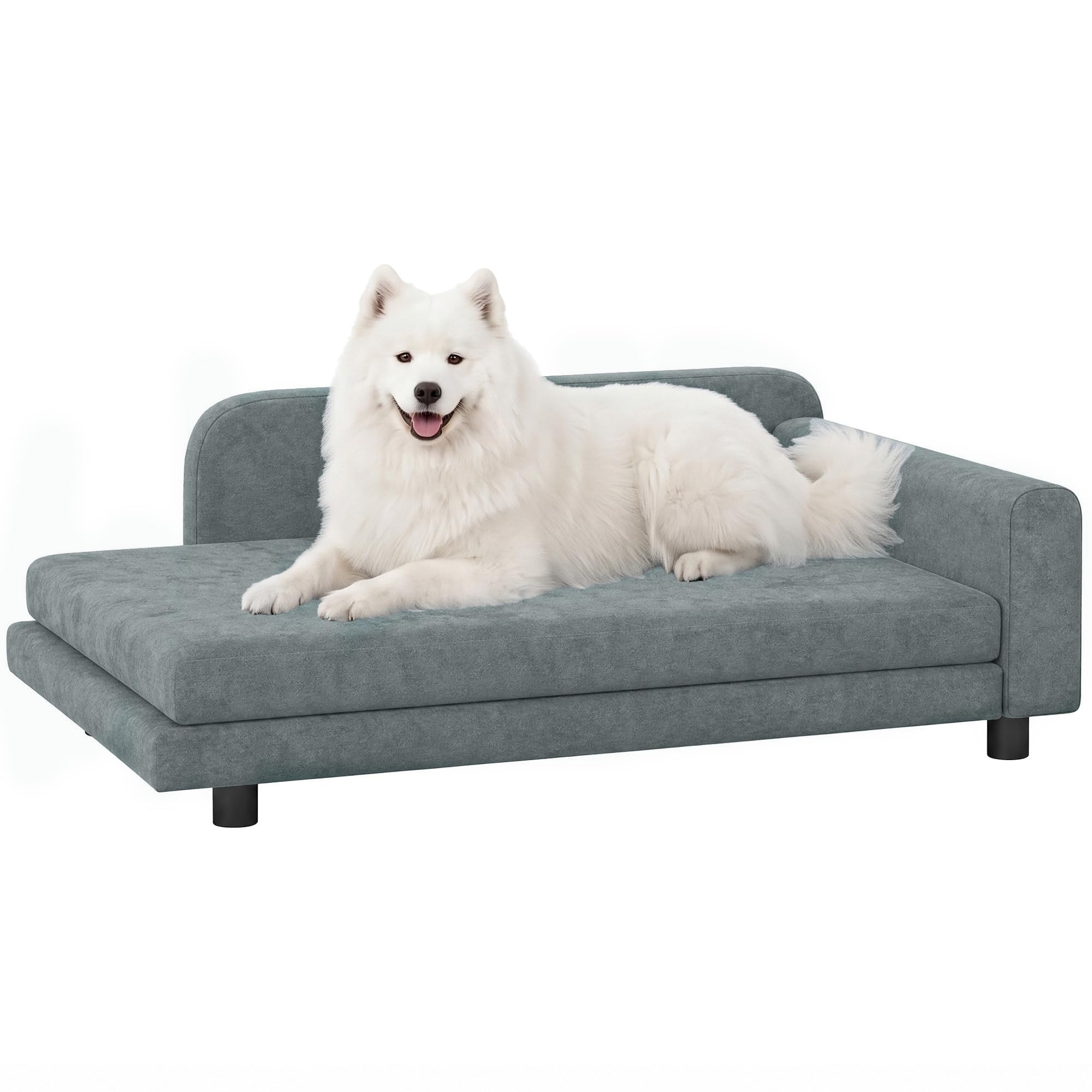 PawHut Hundesofa XL orthopädisches Hundebett mit Rückenlehne große Hunde