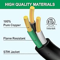 Vista 6 de STRIGHT Cable de Extensión para RV de 50 Pies 30 Amp, Cable de Extensión de Energía para RV NEMA TT-30P Macho a TT-30R Hembra Trabajo Pesado 10 AWG