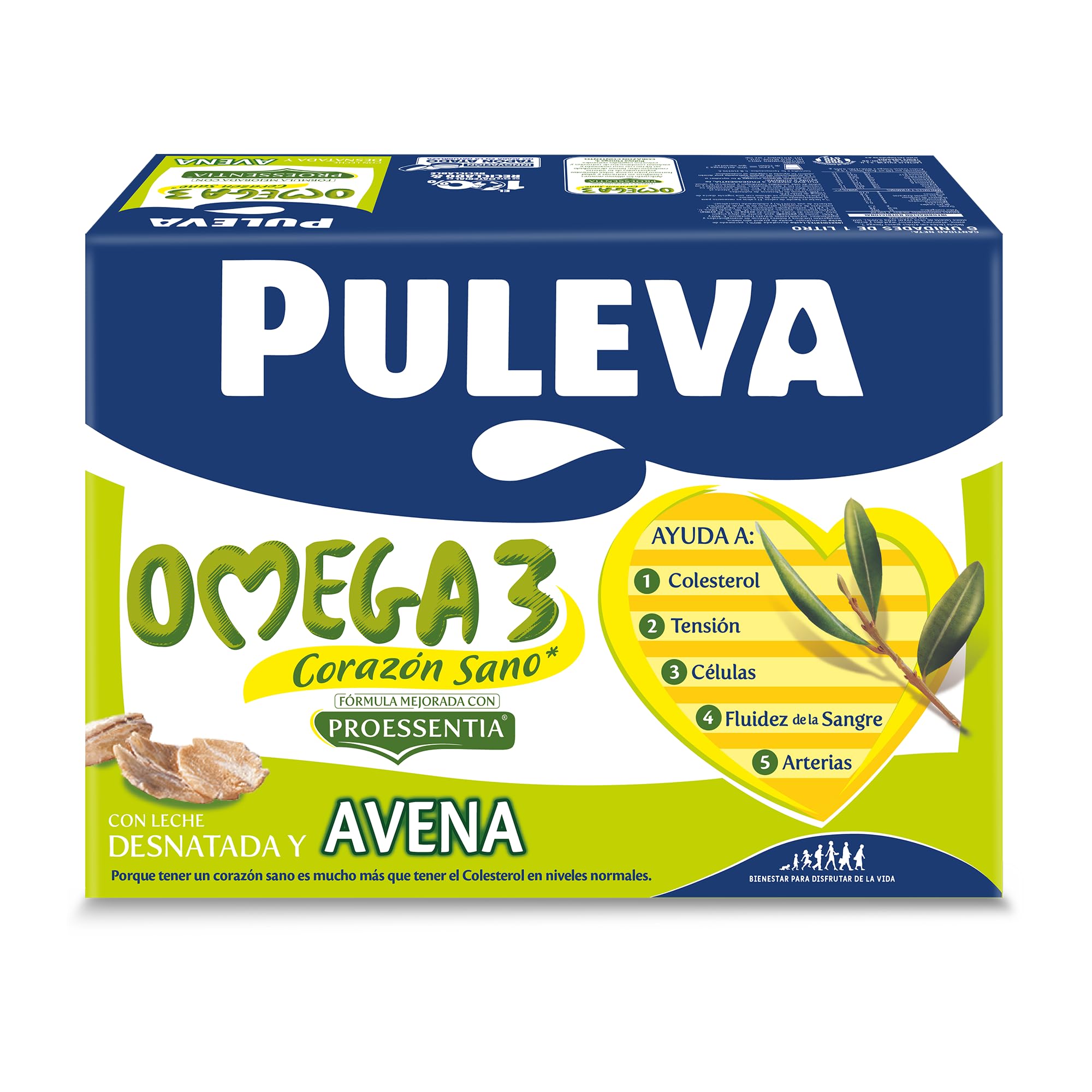 Puleva Omega 3 Leche con Avena Pack 6 x 1Lt