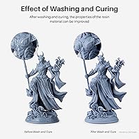 Vista 3 de ELEGOO Mercury Plus V3.0 Wash and Cure Station, 7.5 L Large Capacity, Compatible with Mars Saturn Photon Halot MSLA LCD DLP 3D Printers, Washing