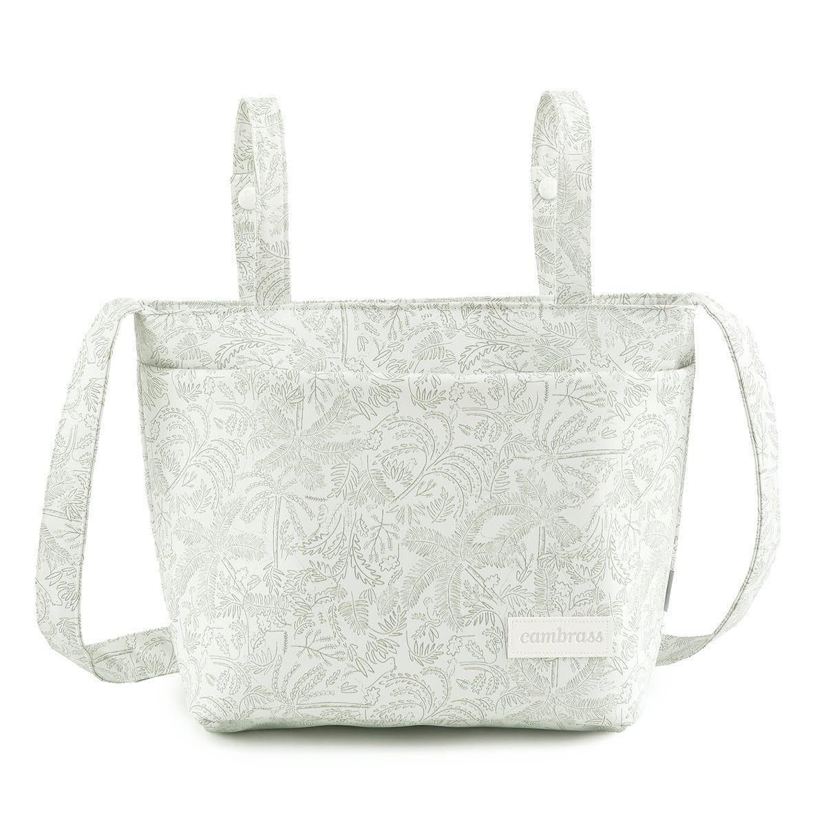 Cambrass - Bolso carro maternal para bebe - bolso de maternidad para carritos de bebe - organizador para pañales y otras cosas de bebe - Selva Verde 15x38x28 Cm