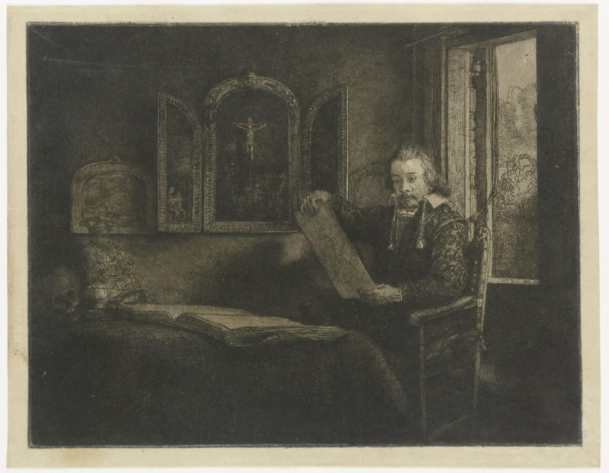 SERENDIPITP Vintage Wall Art Canvas Nordic Poster Canvas Print Picture Abraham Francen, Apothecary by Rembrandt van Rijn Wall Art Poster for Home Decor 60x90cm