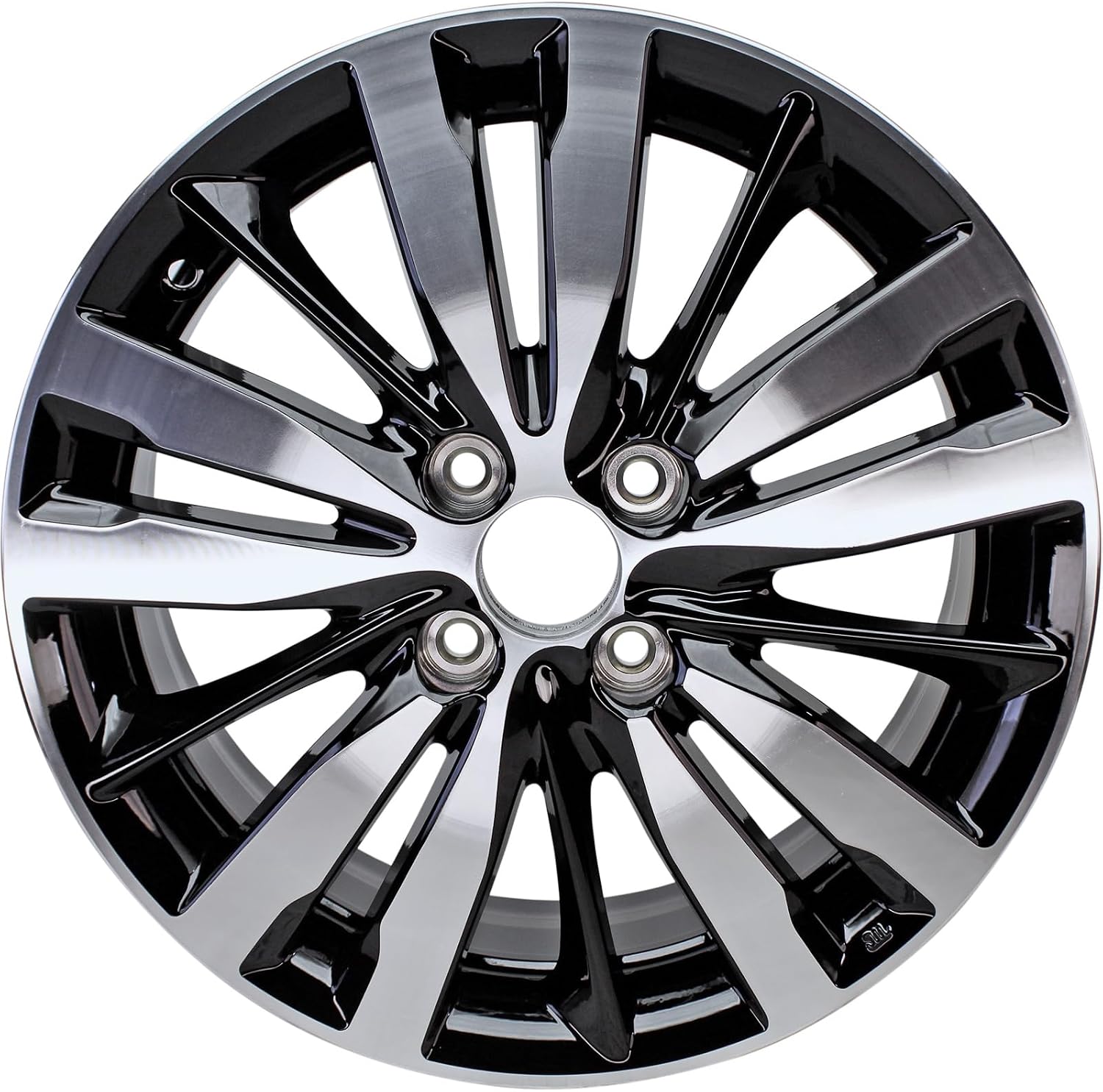 New 16x6 16-Inch Machined Black Aluminum Alloy Wheel Rim fits Honda Fit 2015 2016 2017 2018 2019 2020 ALY64073U45N