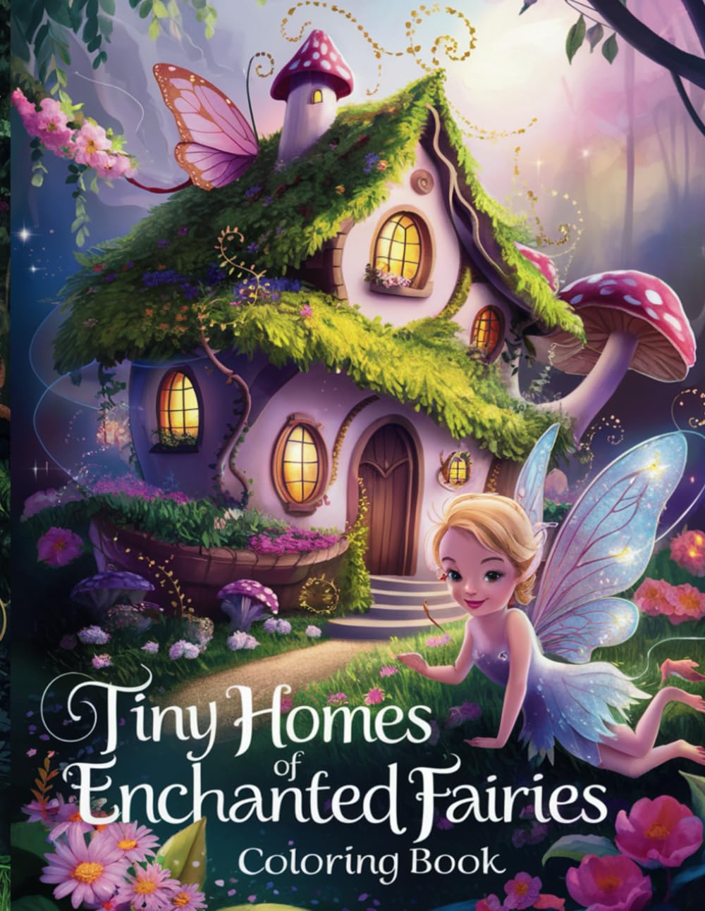 Tiny Homes of Enchanted Fairies Coloring Book for Teens and Adults: A Charming Collection of 50 Delightful Fairy Houses, Whimsical Dwellings, ... Journey into the Magical Realm of Fairies