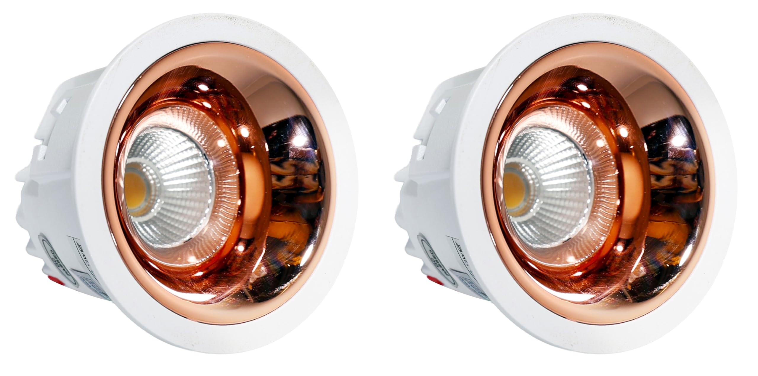 COB LED Ceiling Downlight - Recessed Ceiling Lamp (White + Rose Gold Reflector, 12W, Neutral White 4000k)-image-20