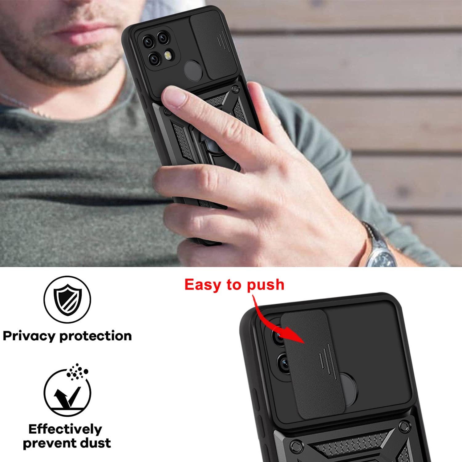 HAOYE Cover per Realme 14X 5G, Custodia Protettiva Antigraffio Silicone Morbida TPU Ultra Sottile ma Resistente Case con Fodera in Tessuto. Rosa