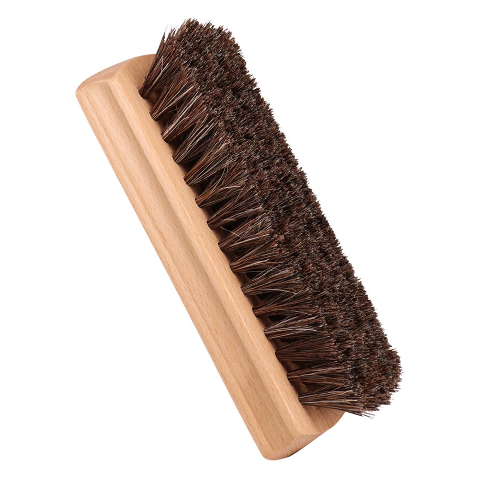 MQPALZKD Horsehair Brush Shoe Polishing Polish Clean Soft Hair