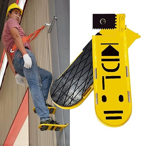 HOUBYU Columna escalador Columna de acero zapatos de escalada, escalada rápidasoporte firmetrabajo zapatos de hierro I-Beam escalada columna