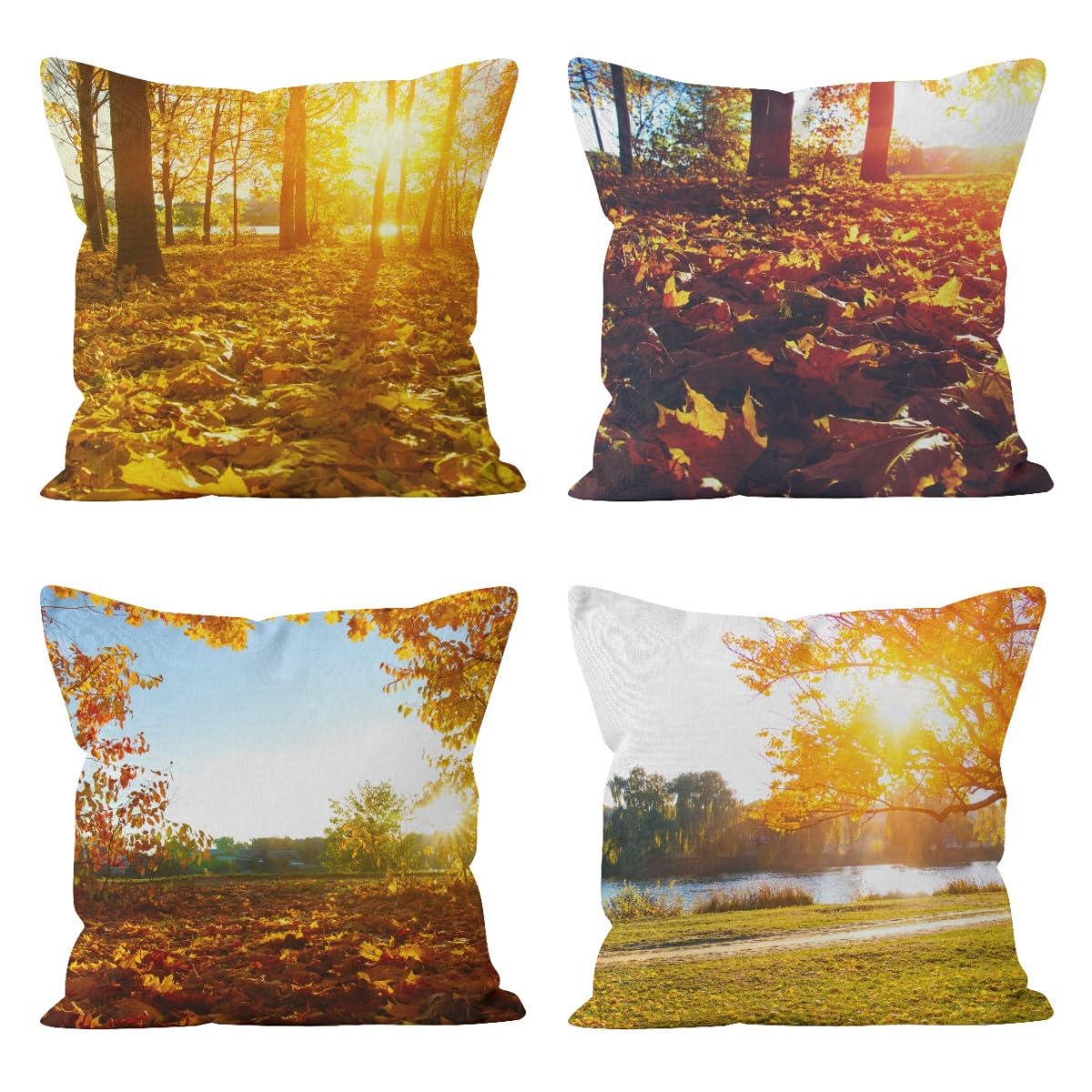 Coussin exterieur pour terrasse chaleureuse aux couleurs d'automne
