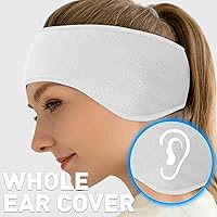 Vista 14 de JOEYOUNG Calentadores de orejas de forro polar para hombres, mujeres y niños, diadema de invierno, orejeras para clima frío, correr, ciclismo, esquí