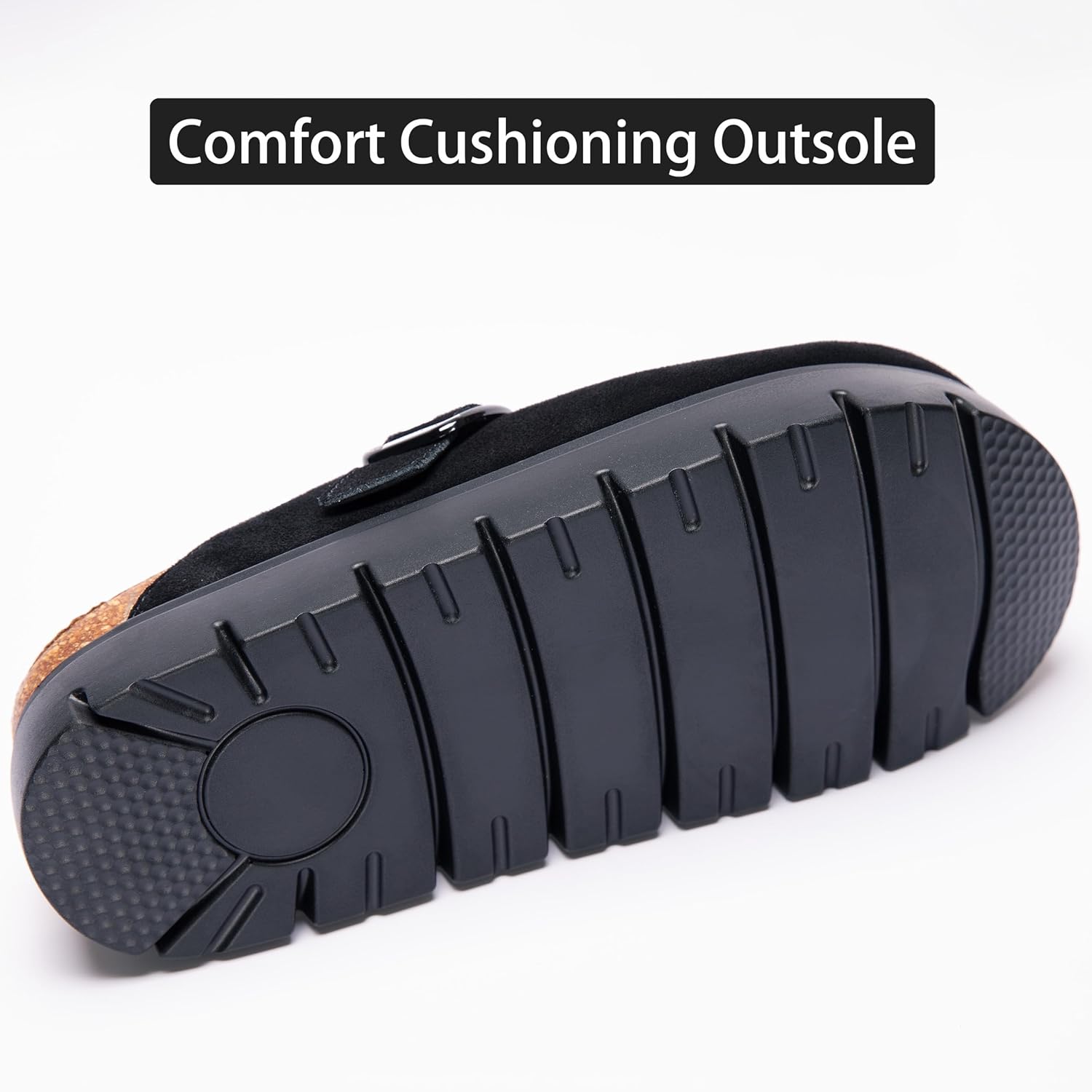 Genuine Suede Clogs for Women Platform Shoes，Leather Comfort Potato Shoes Chunky with Arch Support, Casual Trendy Shoes Mules for Women