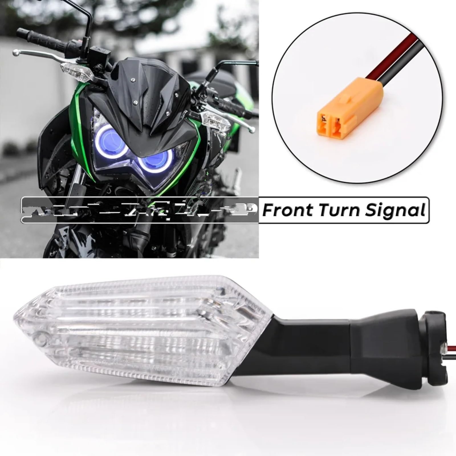 Per Z 125 2016-2017 Per ER-6N 2012 2013 2014 2015 2016 2017 1 Coppia 12V Anteriore Posteriore Indicatori Di Direzione Lampada Della Luce Lente Trasparente