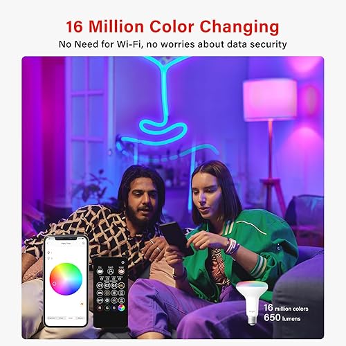 Miniatura 3 de Sengled Bombillas inteligentes de modo dual, bombillas que cambian de color con control remoto y aplicación, bombillas LED RGBW 2700K-6500K