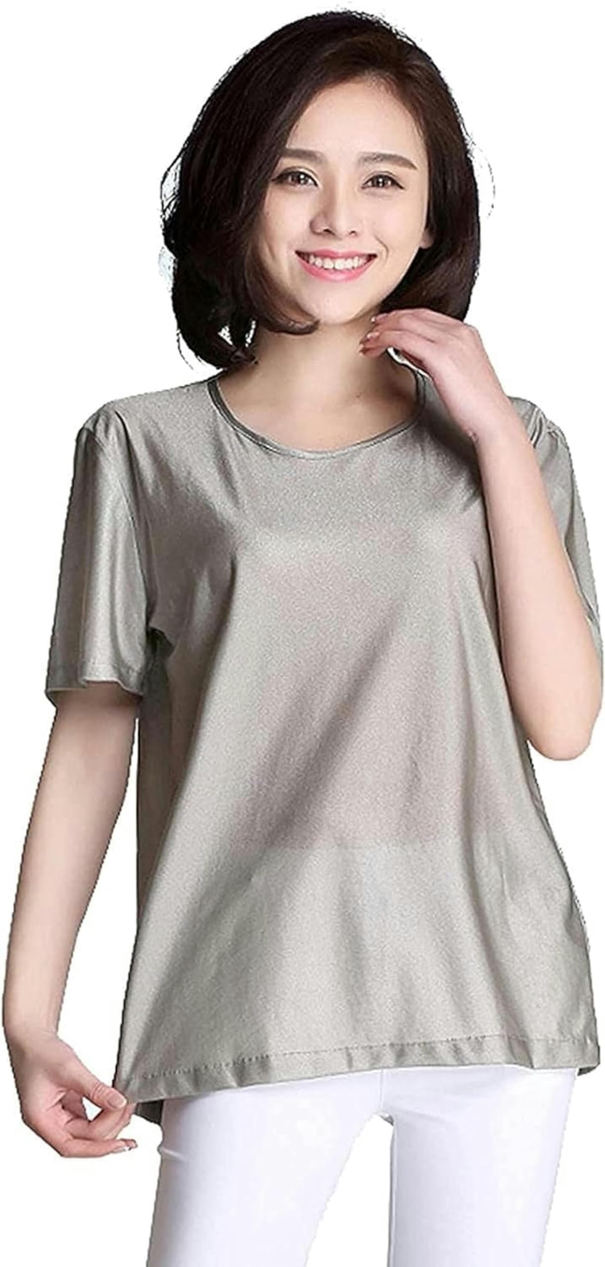 Vêtements de maternité anti-radiation en fibre d'argent pour femme enceinte