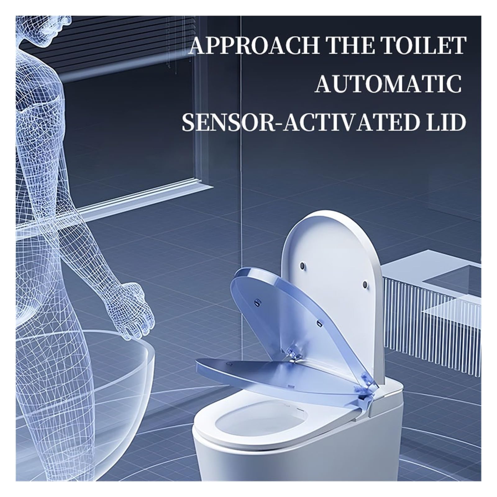 Sedile WC Multifunzionale Display For Riscaldamento Istantaneo Intelligente Coperchio A Scatto Automatico Telecomando Acqua Robusto E Confortevole
