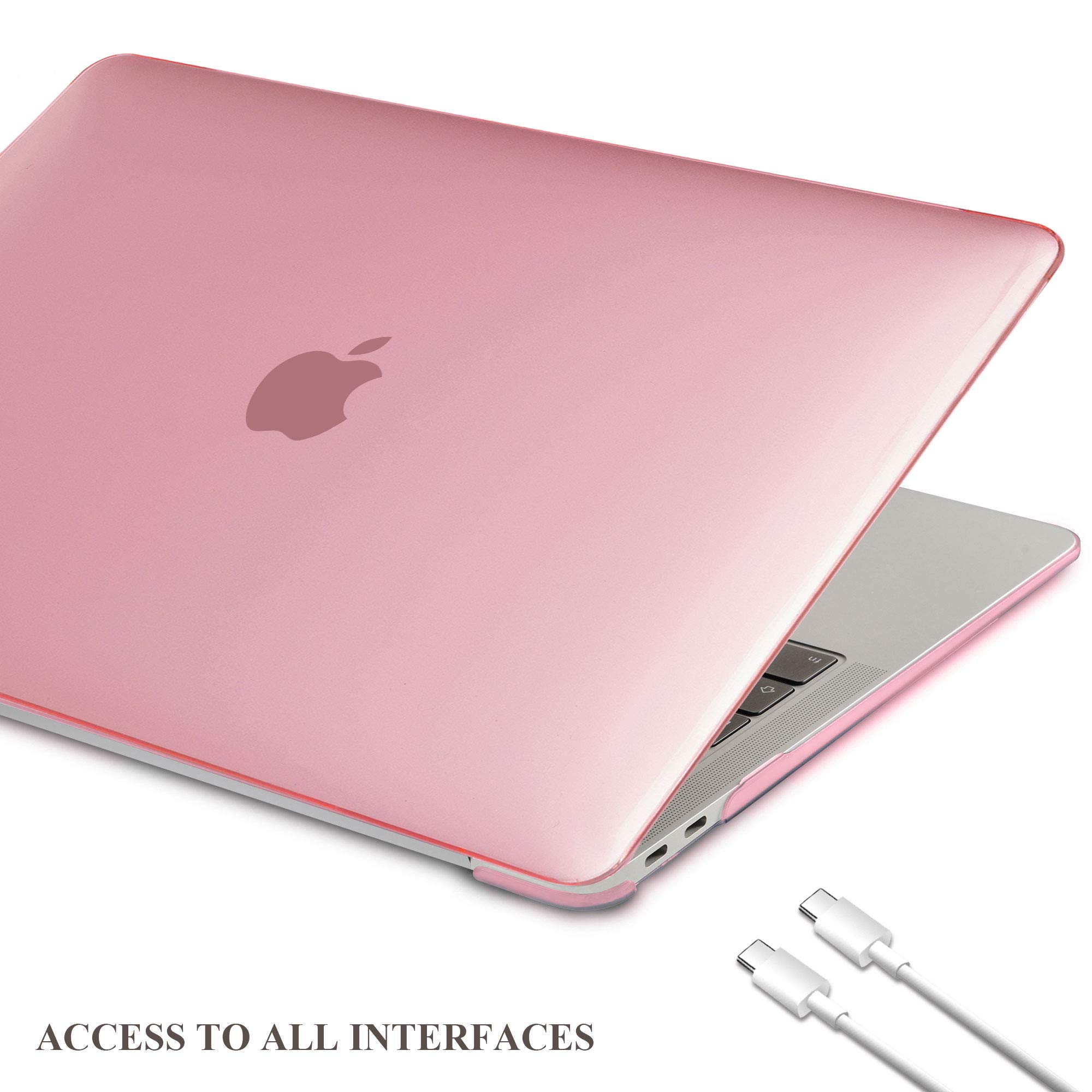 Tuiklol Compatibile con MacBook Air 13 Custodia 2021 2020 2019 2018 Release A2337 M1 A2179 A1932, custodia rigida con copertura per tastiera per MacBook Air 13 Retina con Touch ID, colore leopardo