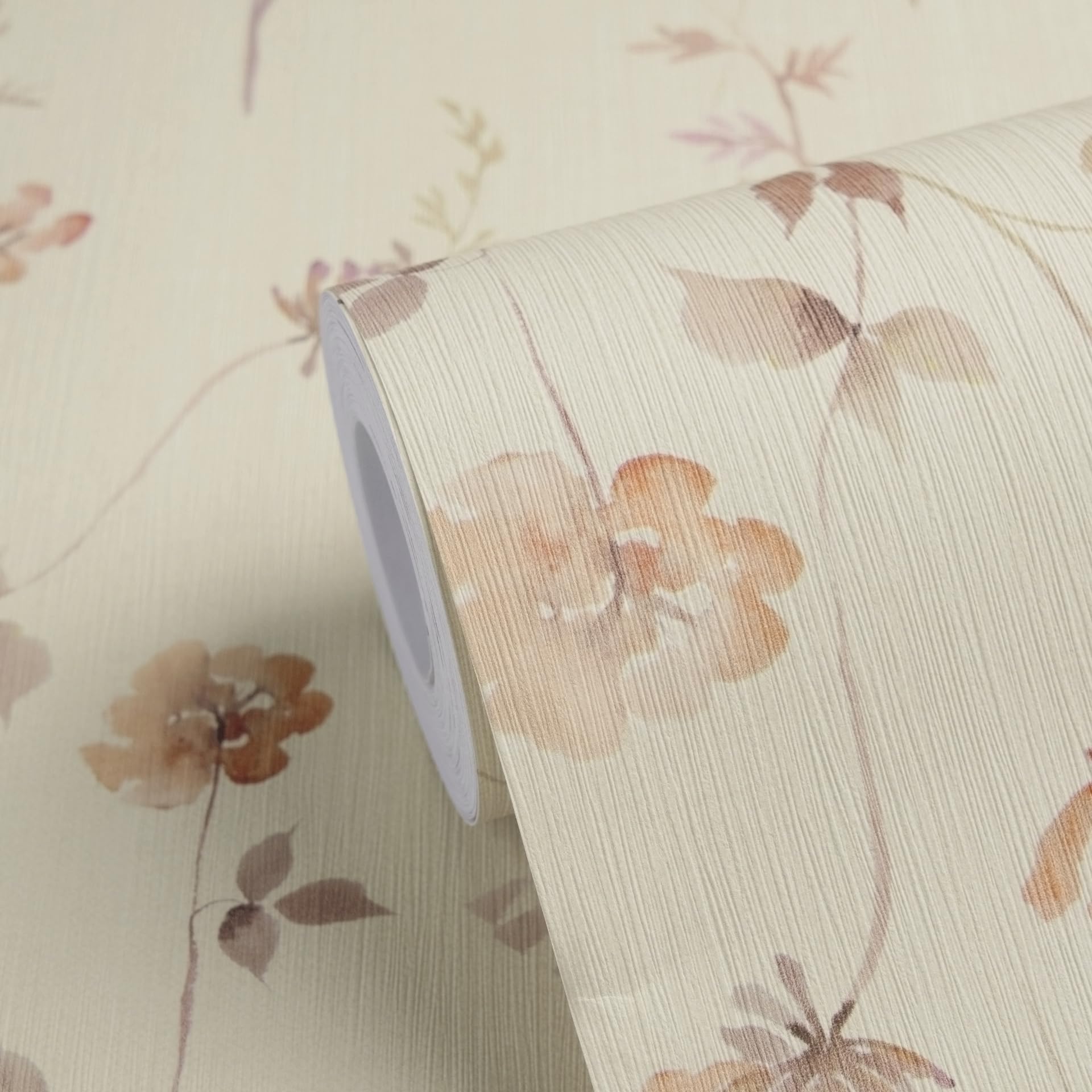 A.S. Création Carta da parati peonie – beige, rosa – 10,05 x 0,53 m