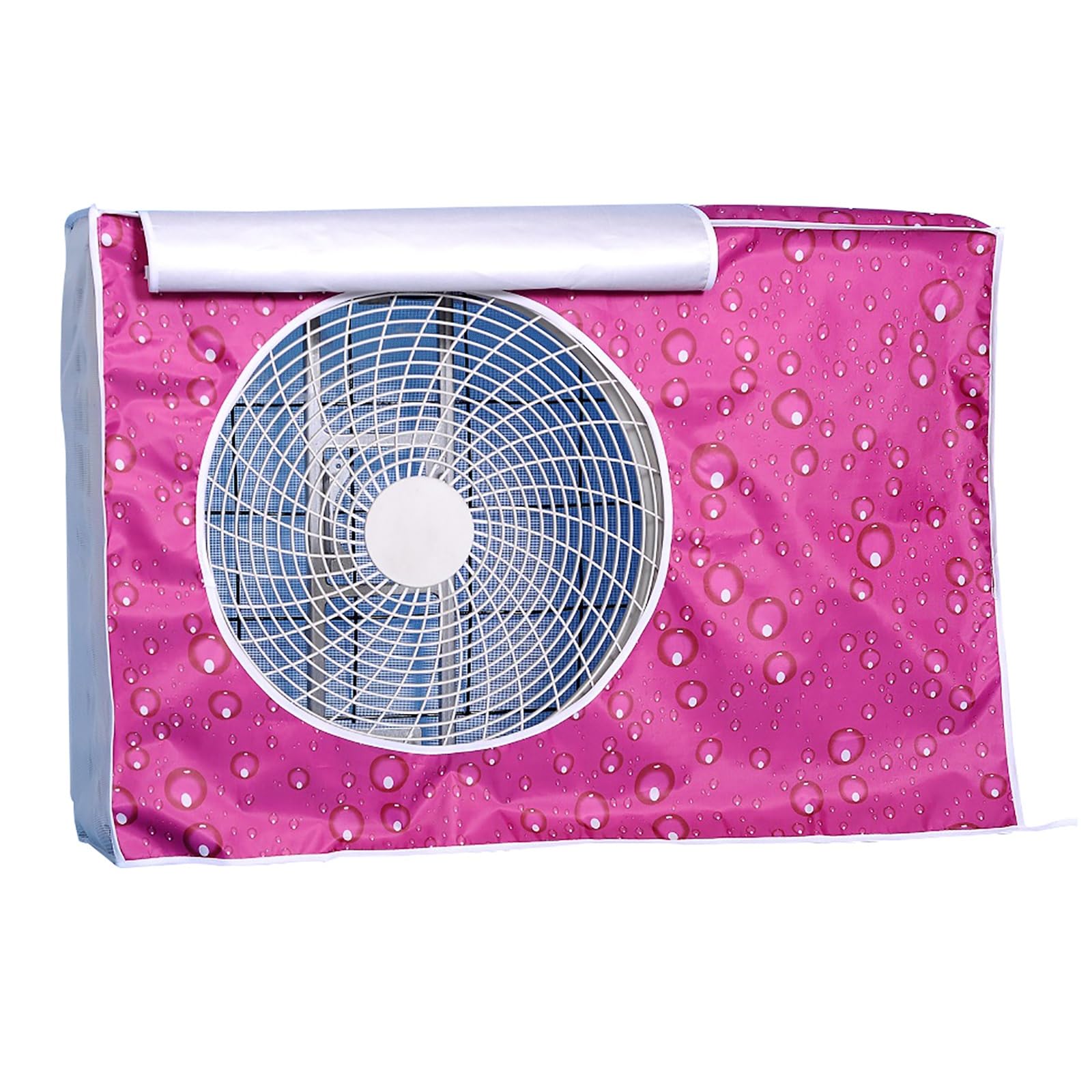 Ecwtpndf Pink Polyester Air Conditioner Cover