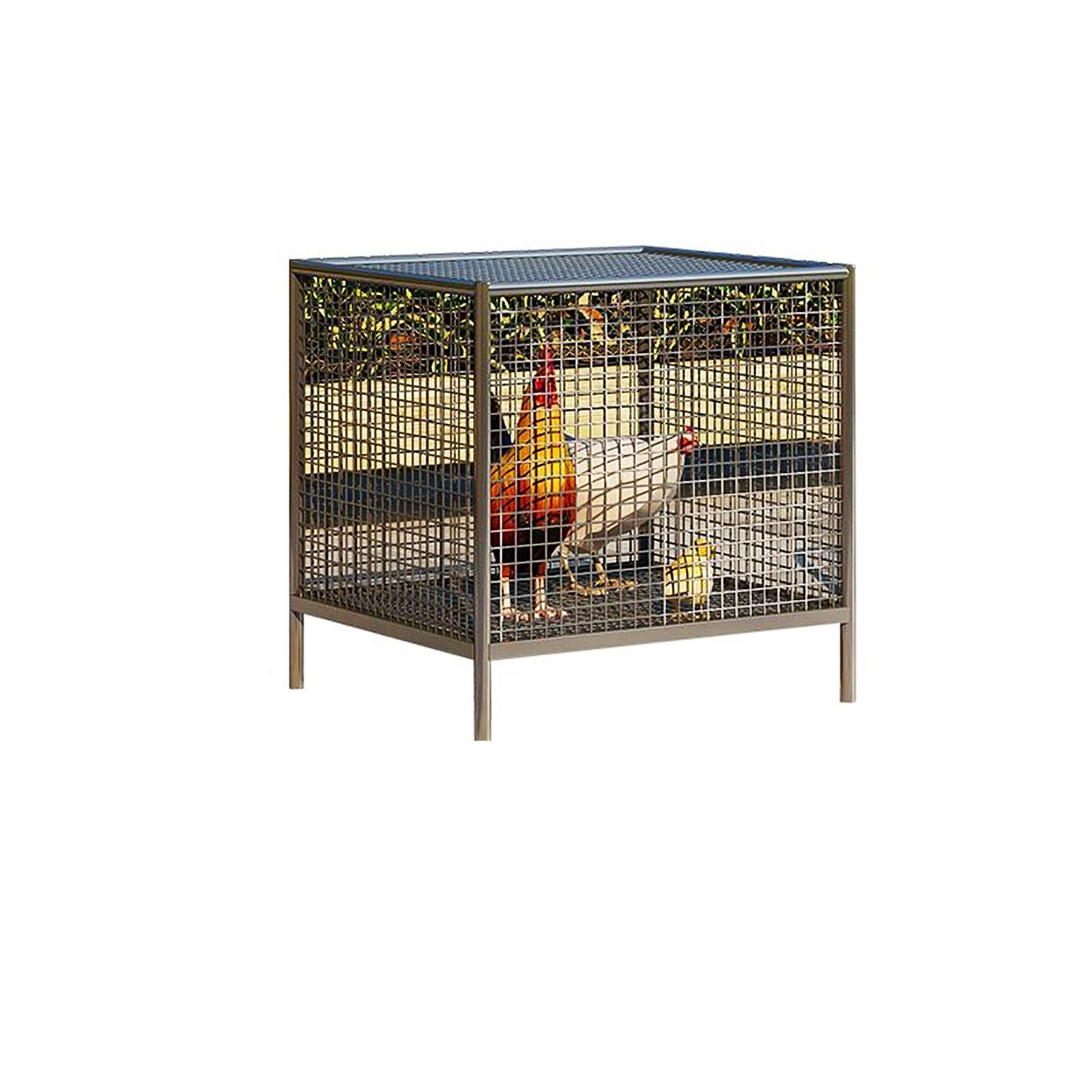 Gallinero de metal, jaula portátil para aves de corral, al aire libre, gallina, pato, conejo, patio, casa de granja, alambre de pollo de pavo resistente