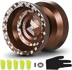 Bola Ioiô, Moniss Yoyo Ball liga de alumínio profissional YoYo responsivo com rolamento sem resposta para iniciantes profissionais