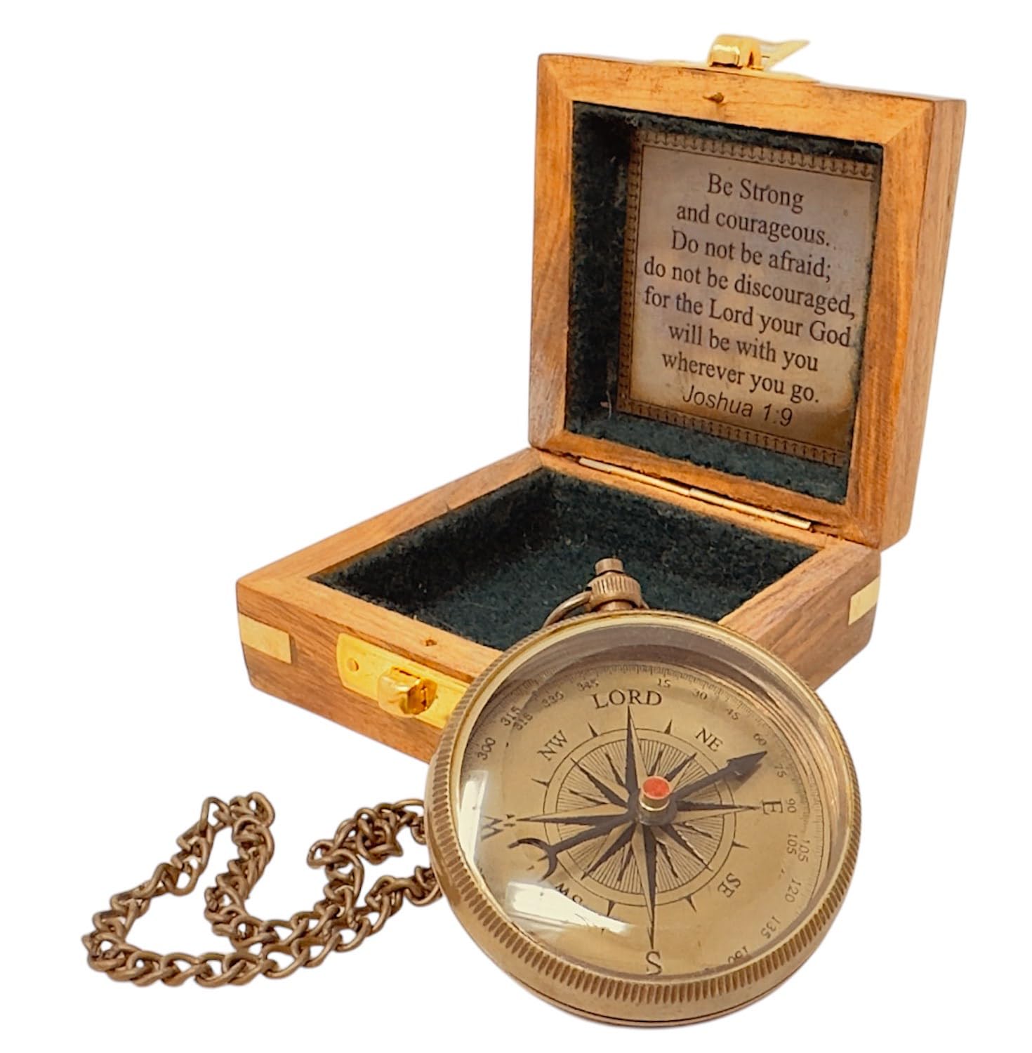 Brújula God My Lord - Brújula con cita inspiradora grabada, regalo de graduación, regalo de confirmación, regalo religioso para hombres, mujeres, niños, niñas, adolescentes, niños, regalo de bautizo