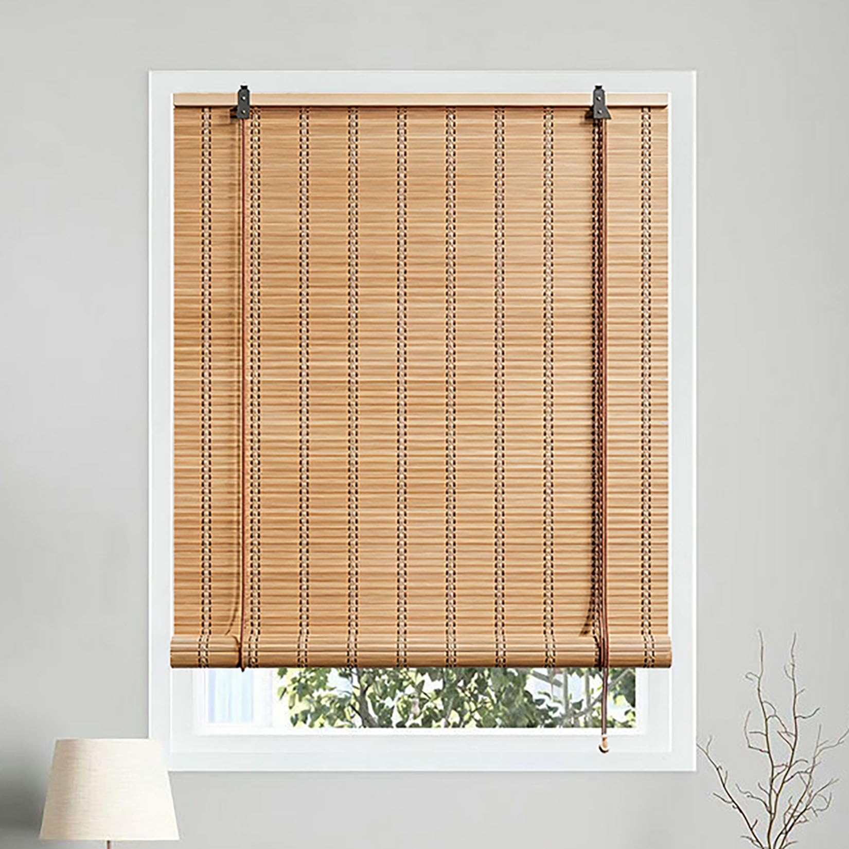Store respirant protection solaire en bambou pour stopper la chaleur des fenêtres