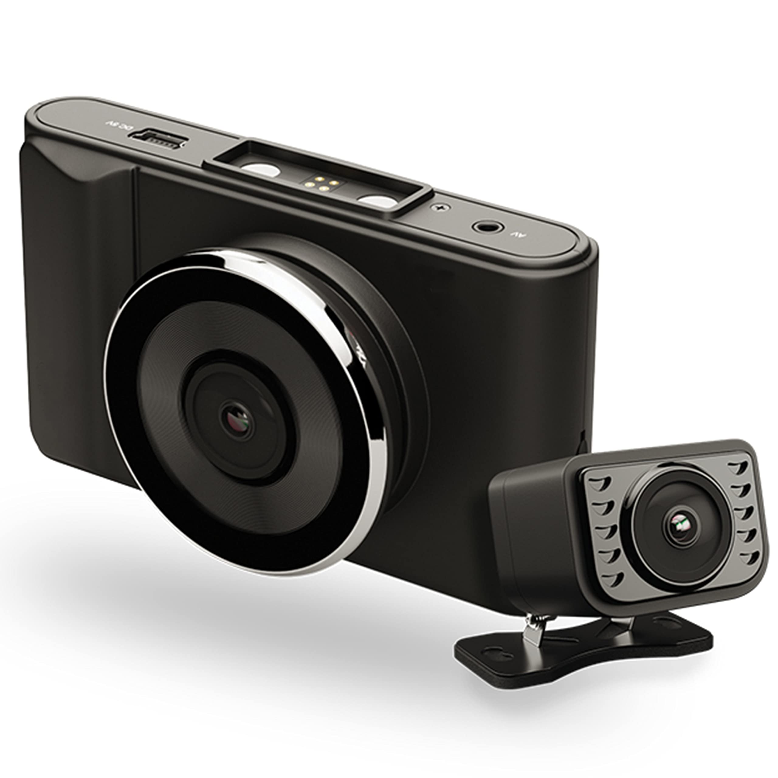 Simpletek – Doppia Dash Cam Videocamera da Auto DVR con Schermo e Retrocamera per Retromarcia