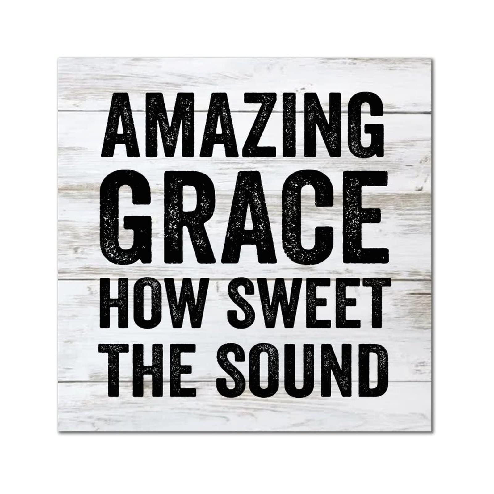 Plaque bois Amazing Grace habillage mur vide déco salon salon rustique