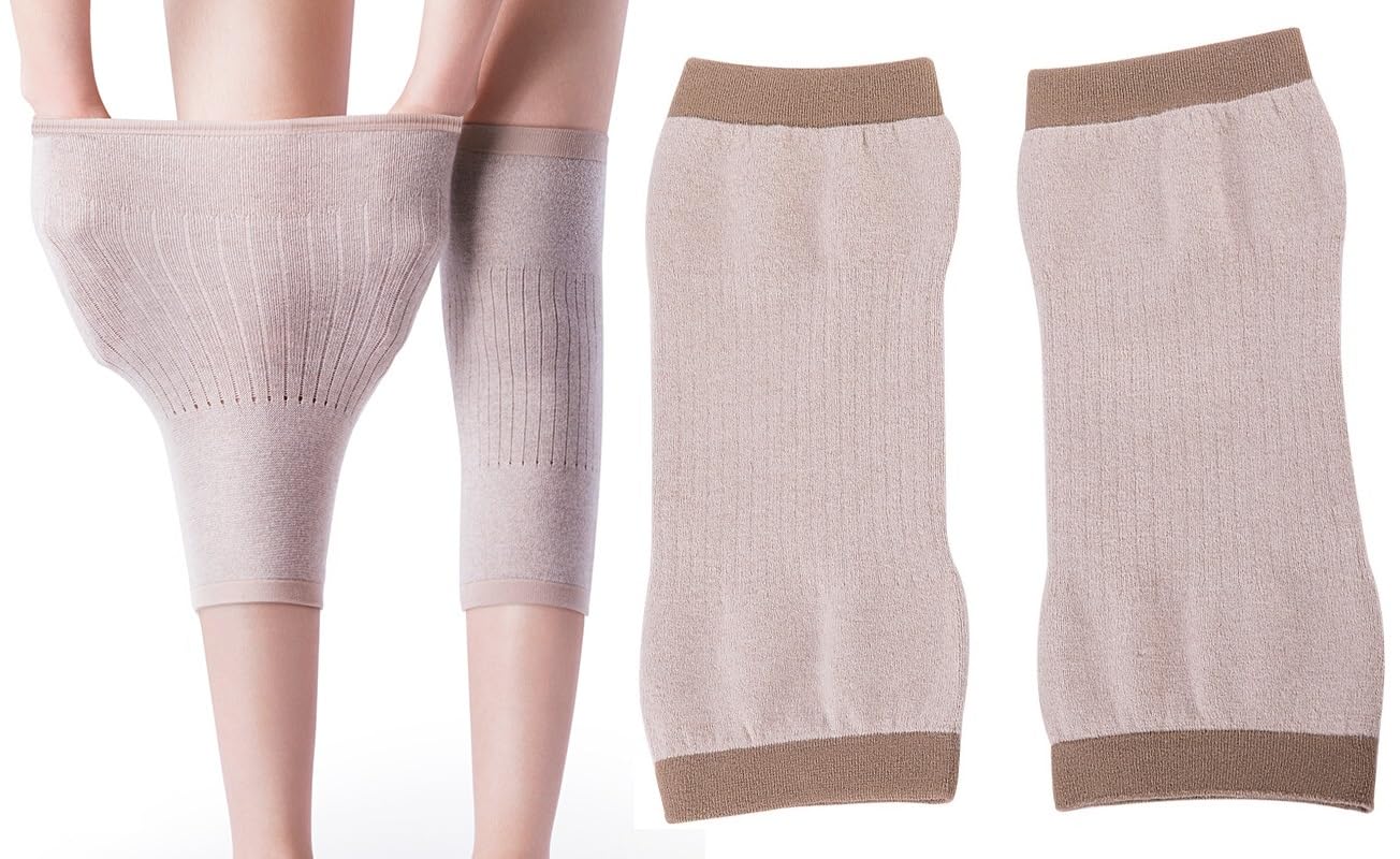 保温 膝ウォーマー ロングタイプ カシミヤ レッグウォーマー 膝　サポーター Amazon.co.jp: 膝ウォーマー カシミヤ混 レッグウォーマー 冬 防寒