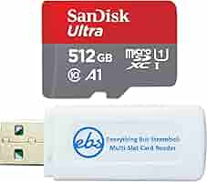 Amazon.com: SanDisk 512GB MicroSD Ultra Memory Card for