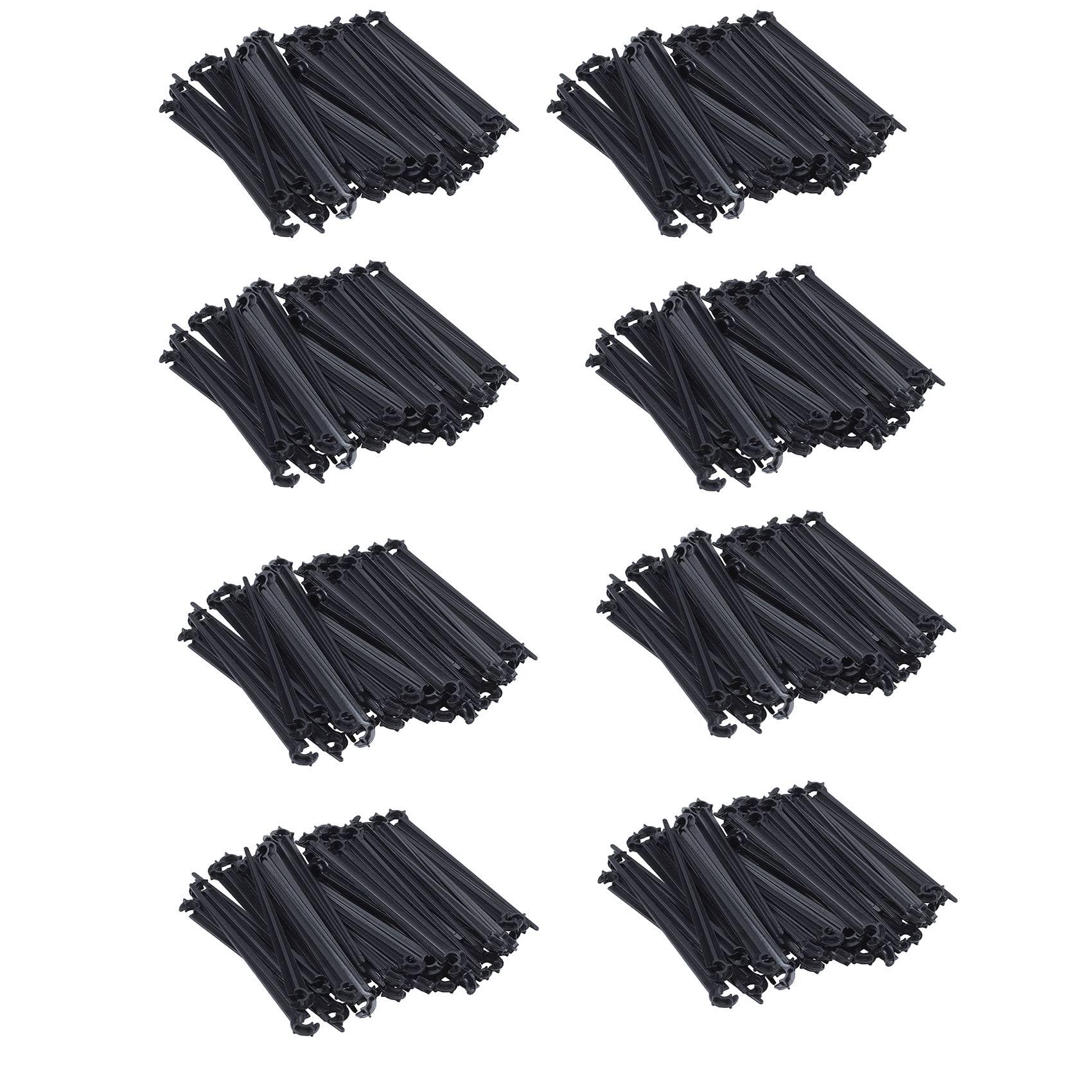 Jnchdghwa Black 400Pcs C-Shaped Garden 4 / 7Mm Drip Irrigation Pipe Bracket Bracket Fixed Rod Drip Irrigation Irrigation Fittings