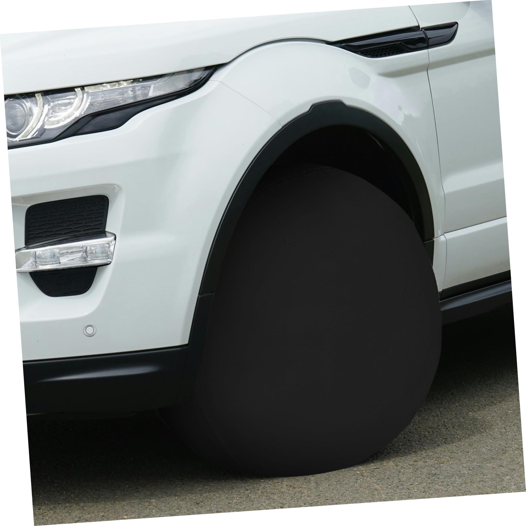 Zerodeko 4pezzi Copriruota Oxford Protezione per Pneumatici di Camper Auto Camion e Roulotte Elasticizzato per Fissaggio Sicuro