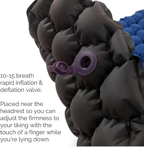 Miniatura 4 de ECOTEK Outdoors Hybern8 - Colchoneta inflable ultraligera con diseño de panal FlexCell contorneado, fácil de inflar, cómodo, ligero, duradero y