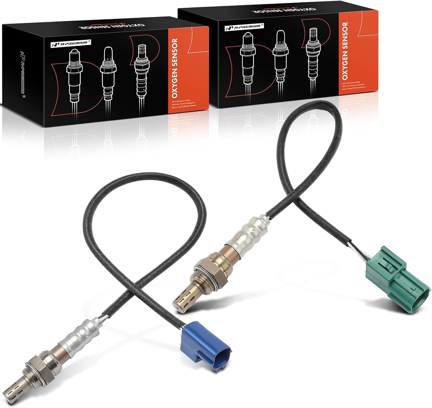 A-Premium O2 Oxygen Sensor Compatible with Nissan Quest 2004-2009, Maxima 2004-2007, 350Z & Infiniti FX35 G35 2003-2006, M35 M45 Q45, Downstream, 2-PC Set, Replace# 226A1AR210, 226A1-8U700