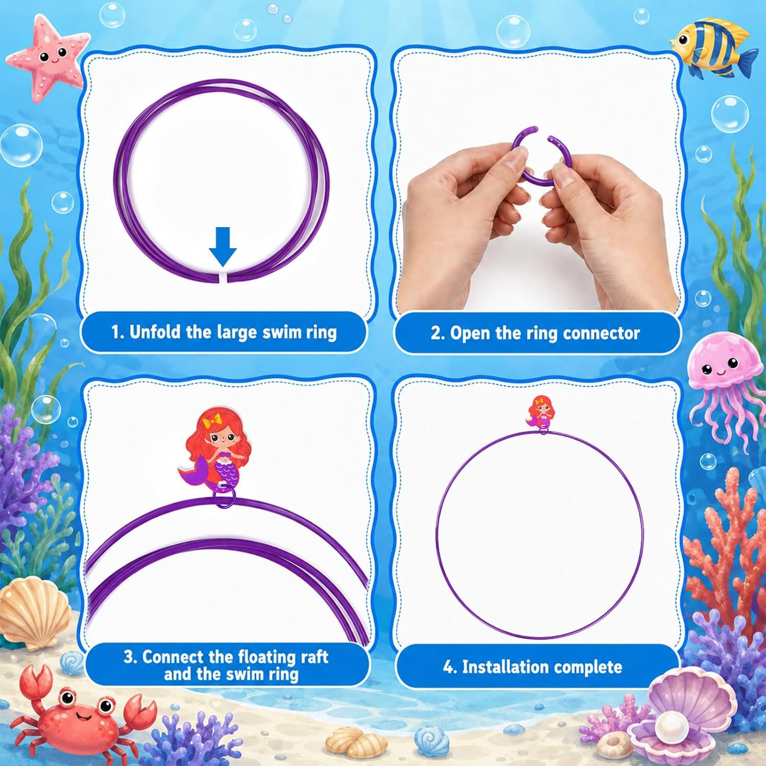 Pool Diving Toys for Kids: 31 PCS Underwater Swim Rings Diving Game Set image 2