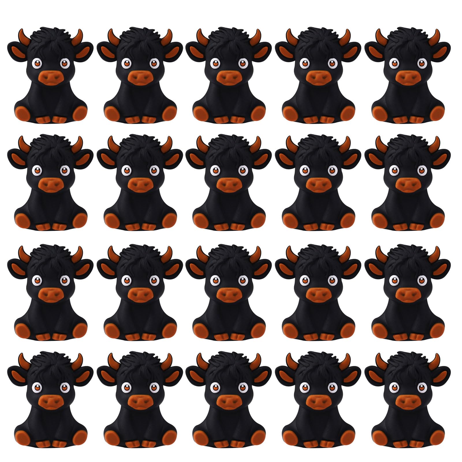 2mm Cartoon Animal Silicone Beads Craft Bead for Bracelets and Keychain Making Teether Decoration 20pieces Silicone Beads for Jewelry Making