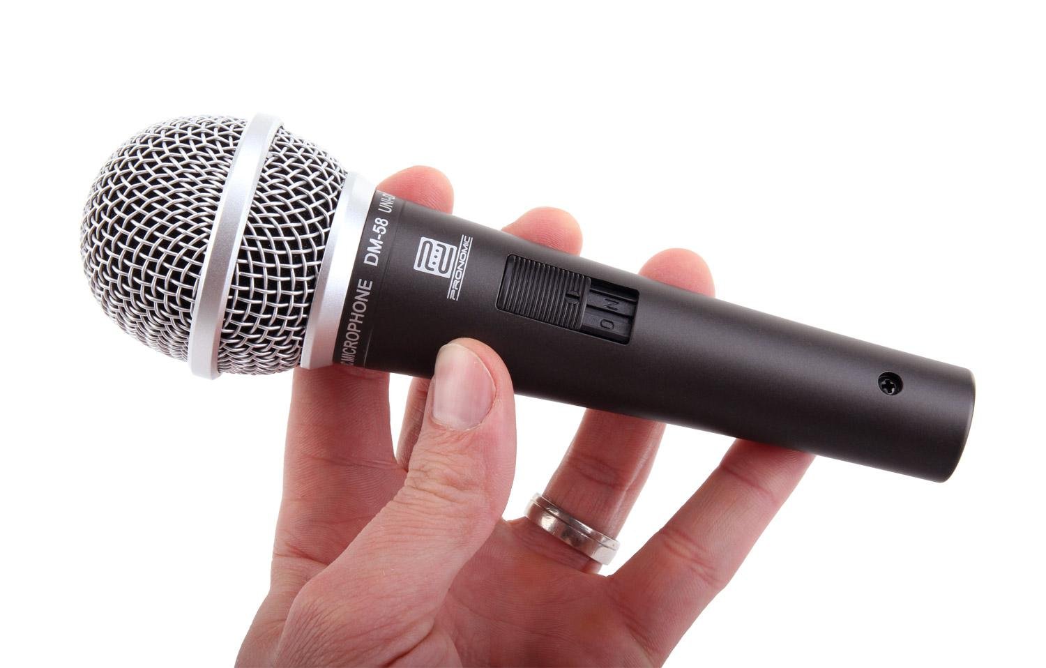 Pronomic DM-58 Microphone Vocal avec Interrupteur Set de Démarrage 5 pièces