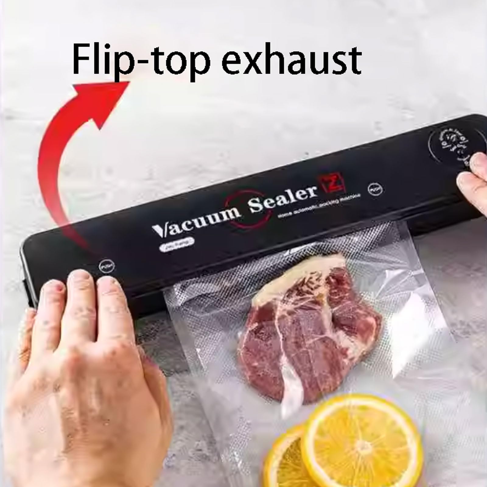 Selladora al vacío, Selladora portátil y compacta for conservas, totalmente automática, ideal for uso doméstico en la cocina
